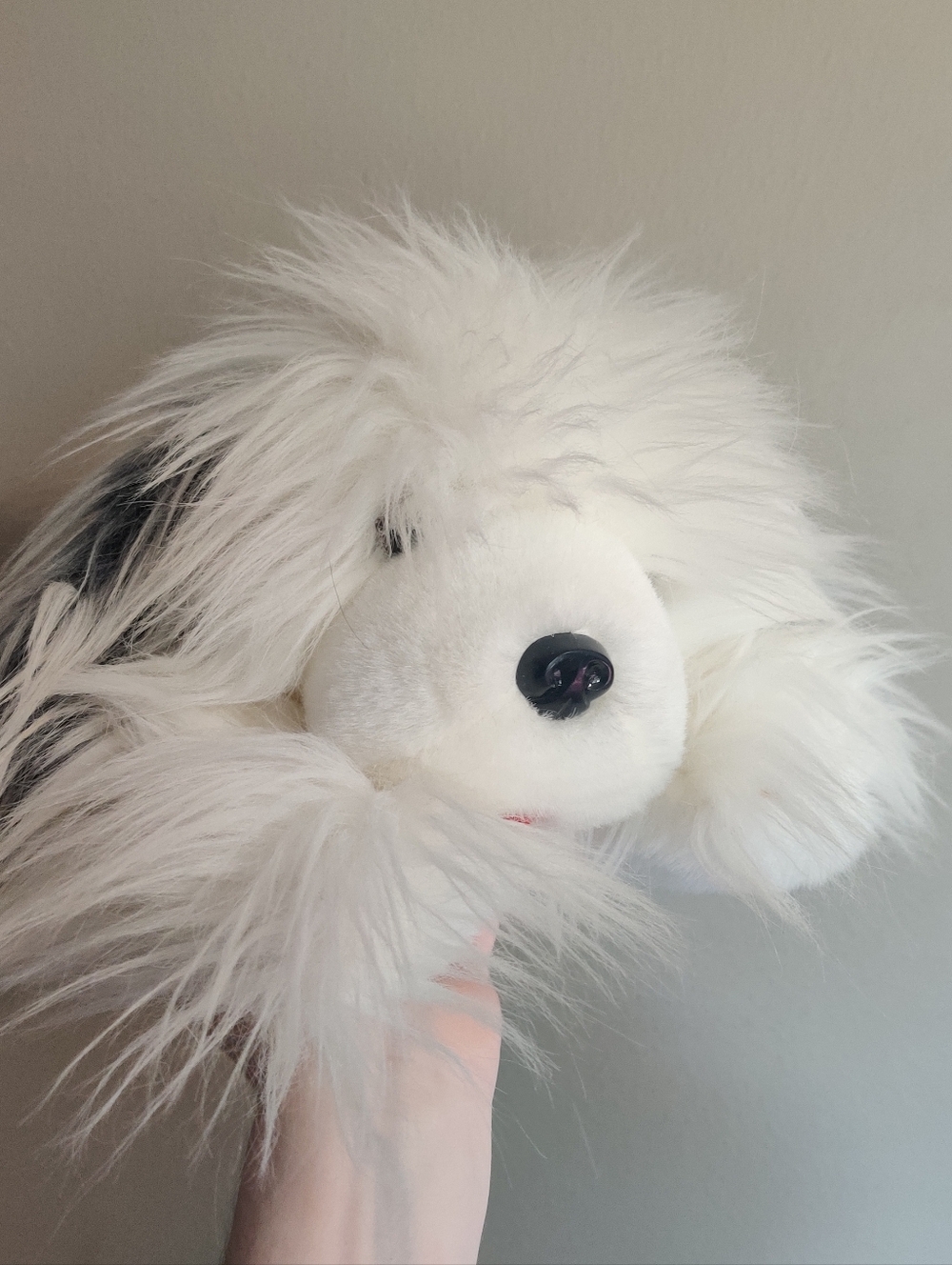 Sheep Dog Plush Vintage 1988 80s Stuffed Animal Old English Shaggy Long Hair